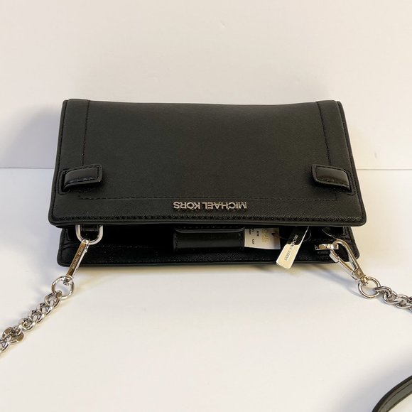 Michael Kors Rayne Small MINI Crossbody Bag Black - Picture 6 of 13